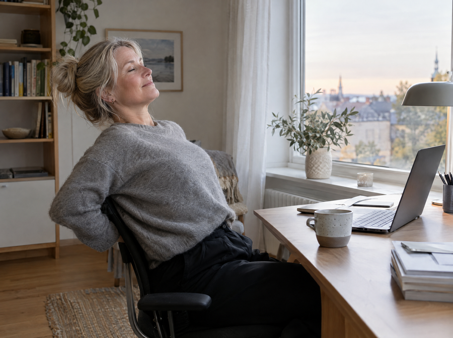 När arbetsdagen vid skrivbordet aldrig verkar ta slut.